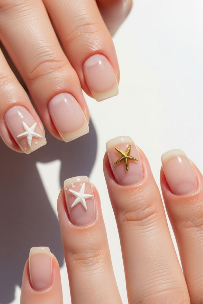 Minimal Starfish Nails