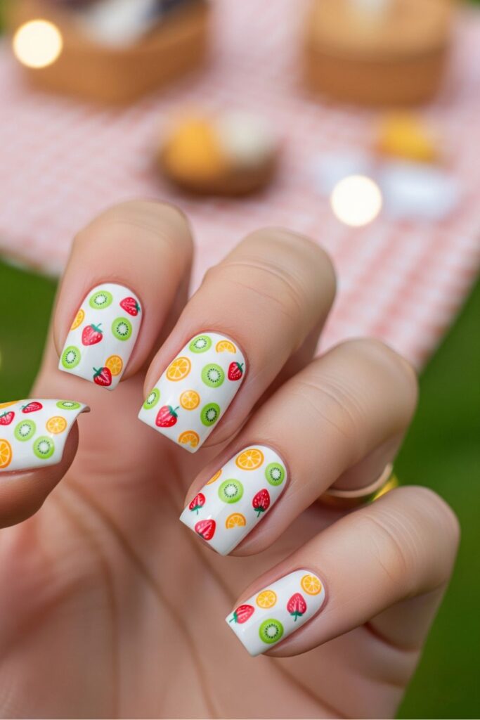 Micro Fruit Art Nails