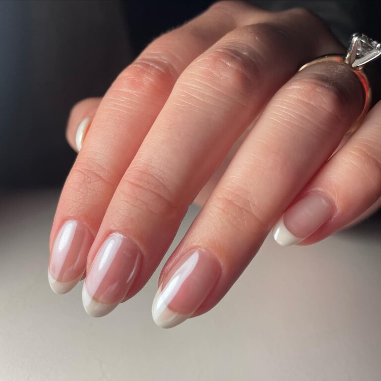 Transparent French Tips Nails