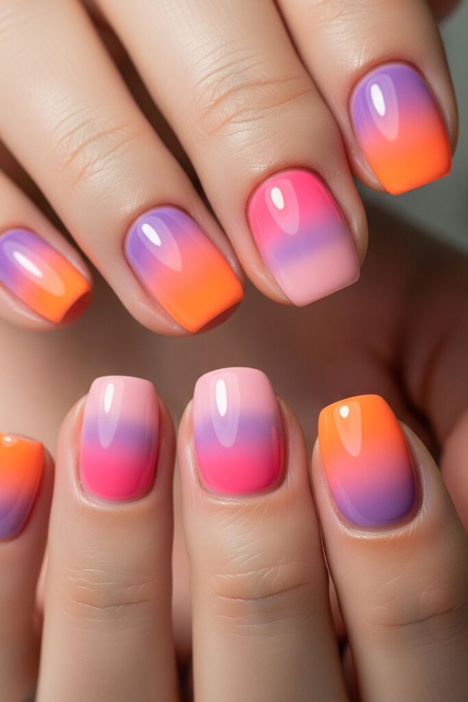 Sunset Gradient Nails