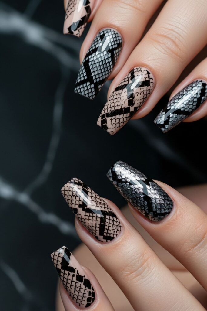 Snakeskin Nails