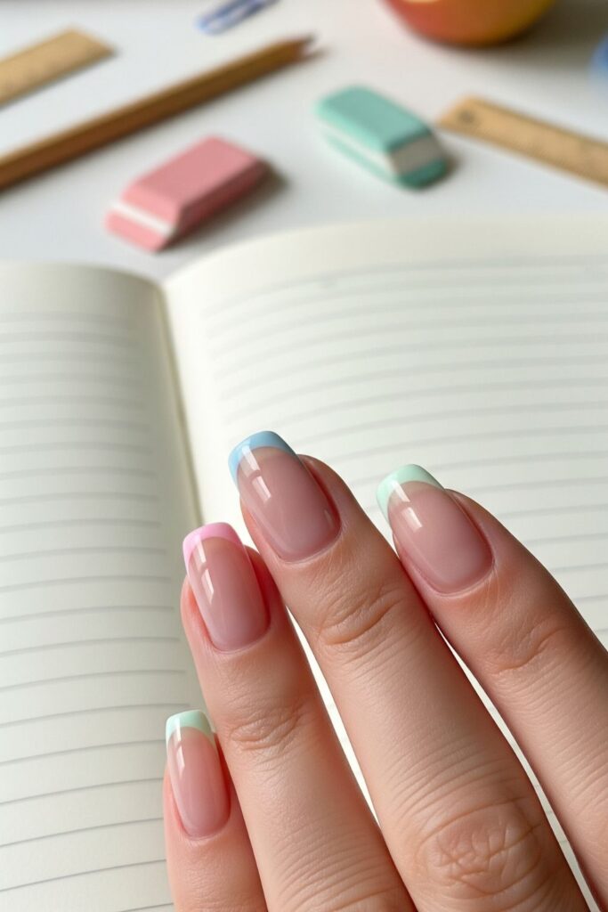Micro French Tip Nails