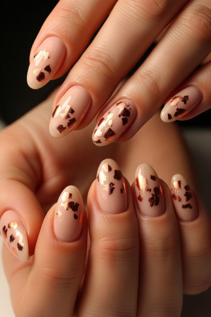 Copper Foil Accent Nails