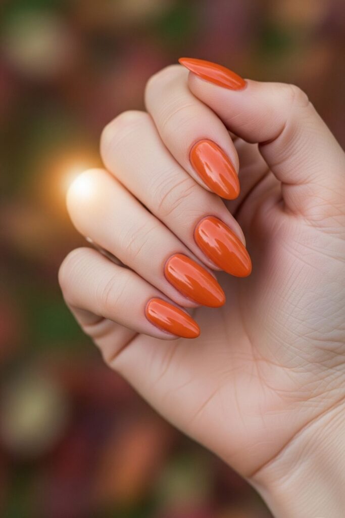 Pumpkin Spice Nails