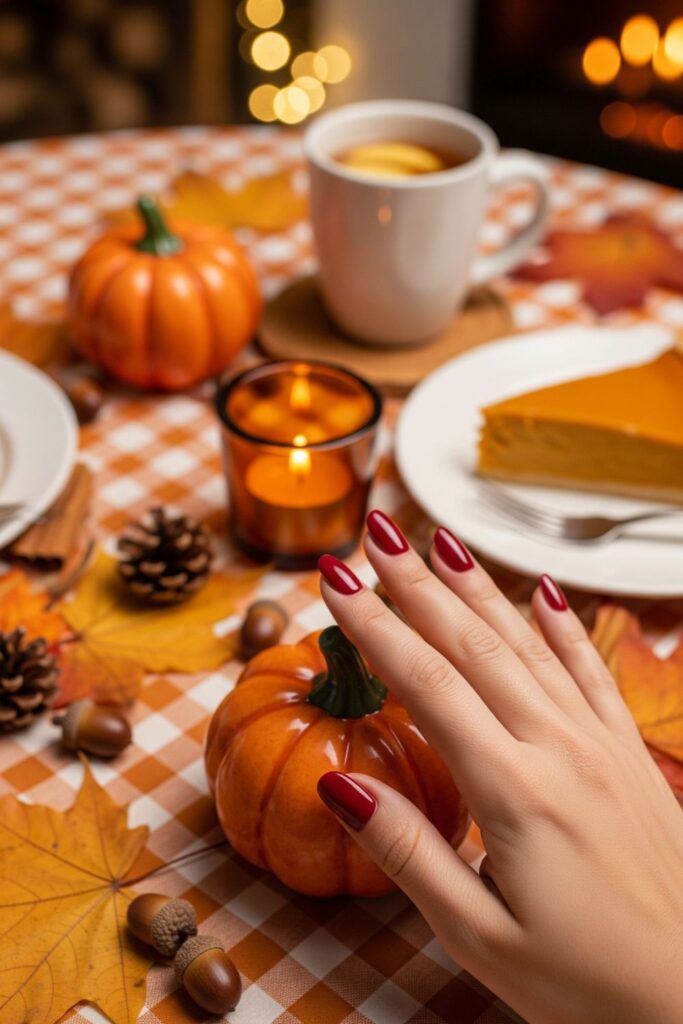 Cranberry Glaze Nails