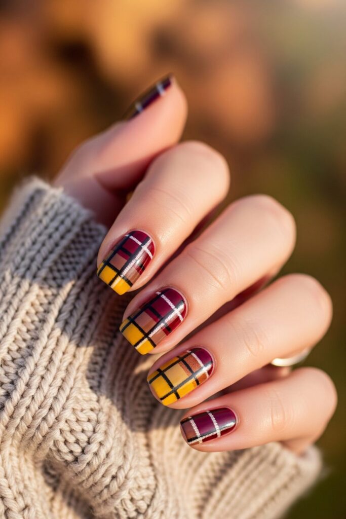 Plaid Flannel Nails
