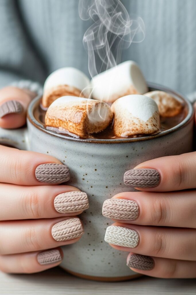 Sweater Texture Nails