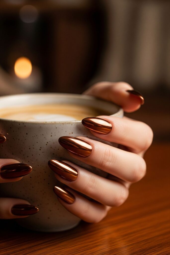 Chestnut Chrome Finish Nails