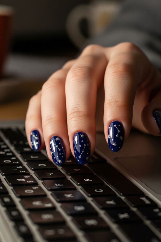 Starry Night Nails