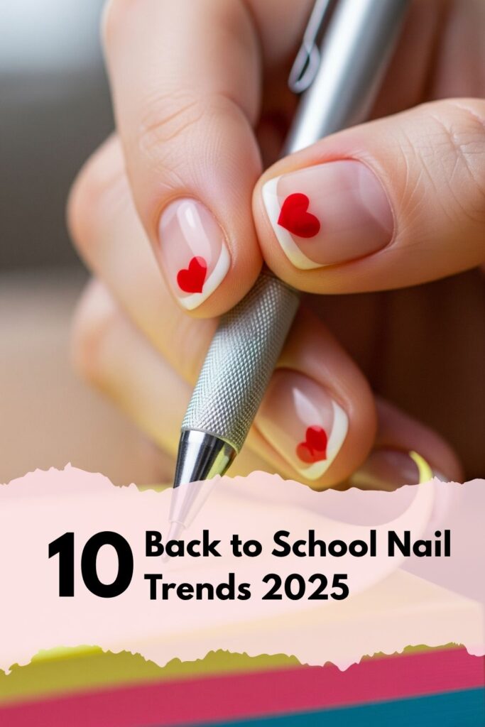 back to school nail