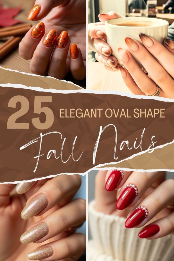 Oval Shaped Fall Nails