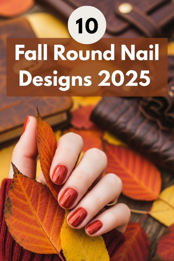 Fall Round Nail Designs