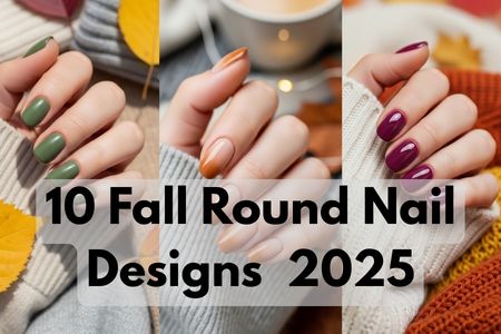 Fall Round Nail Designs