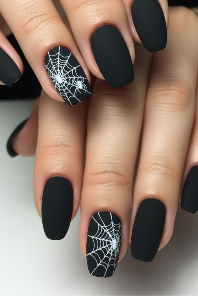 Mini Spider Web Nails