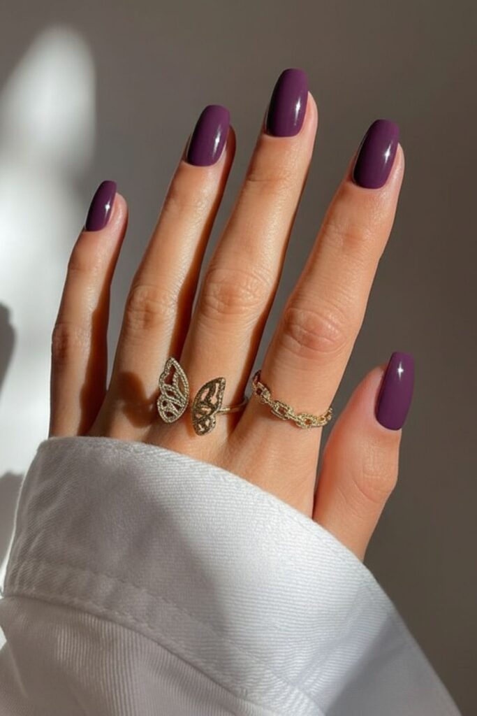 Witchy Purple Nails