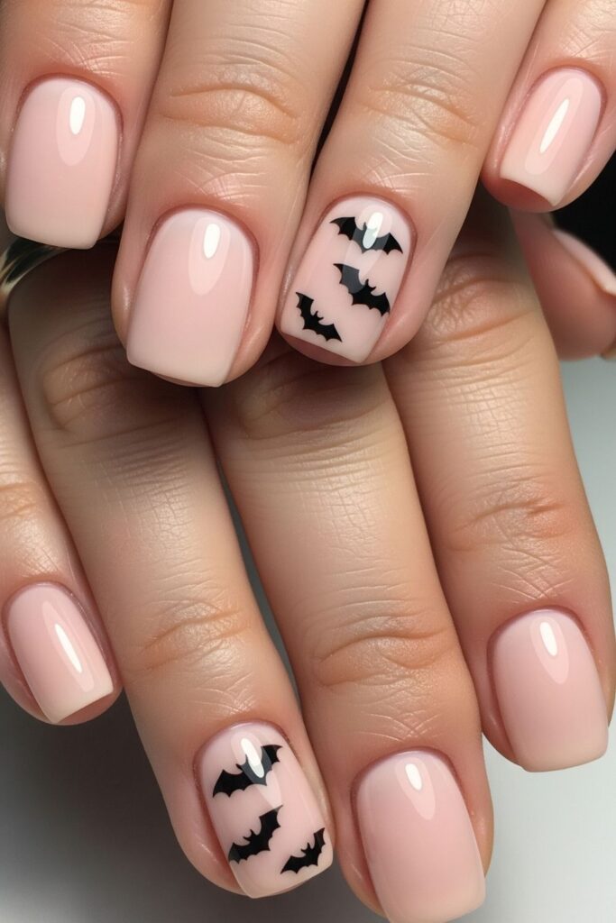Bat Accents Nails