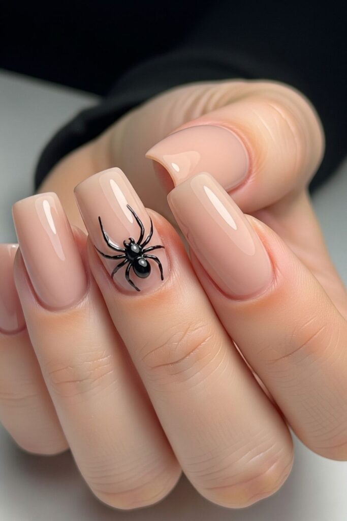 Spider Accent Nails
