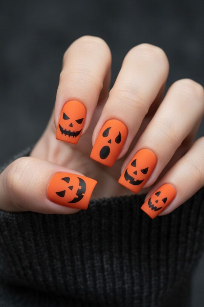 Jack-O’-Lantern Nails