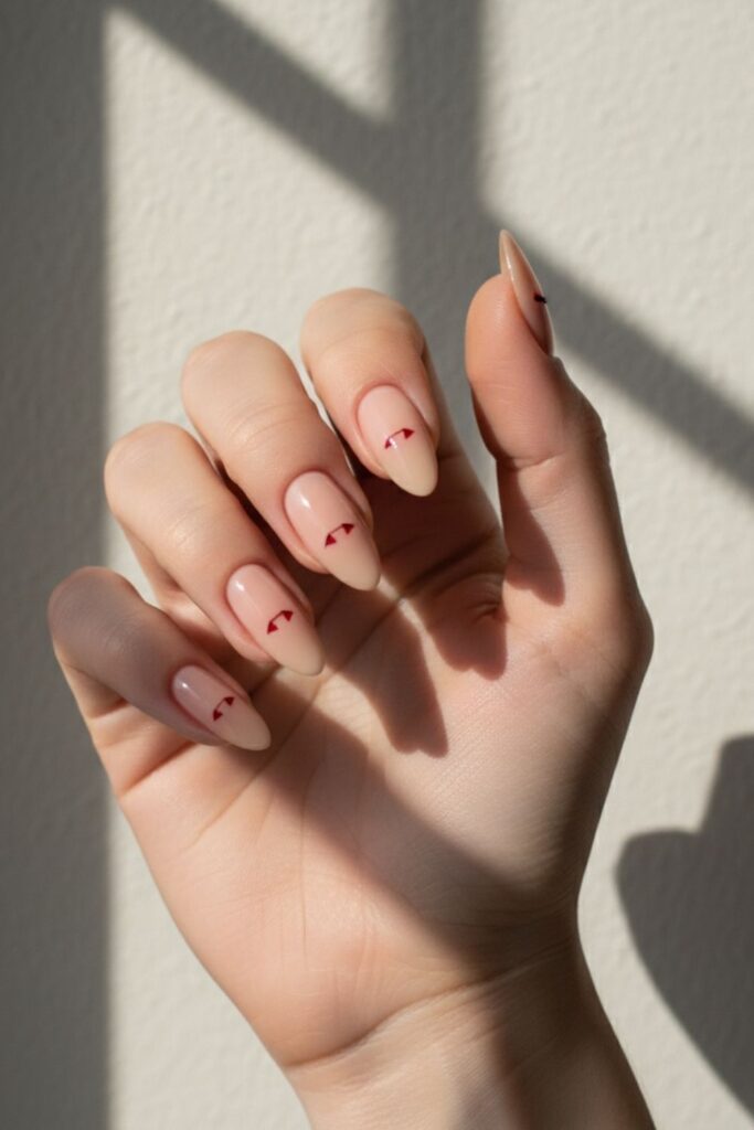 Vampire Bite Nails