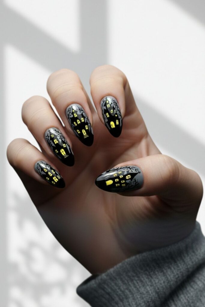 Haunted House Nails