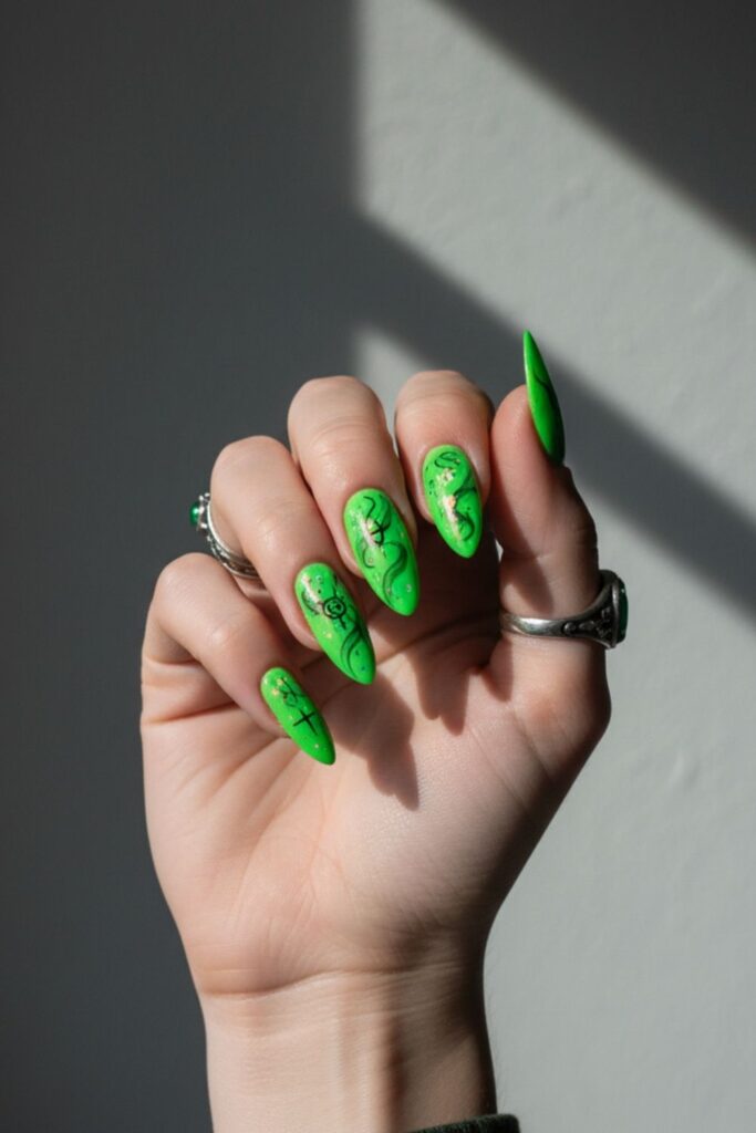 Green Witch Nails