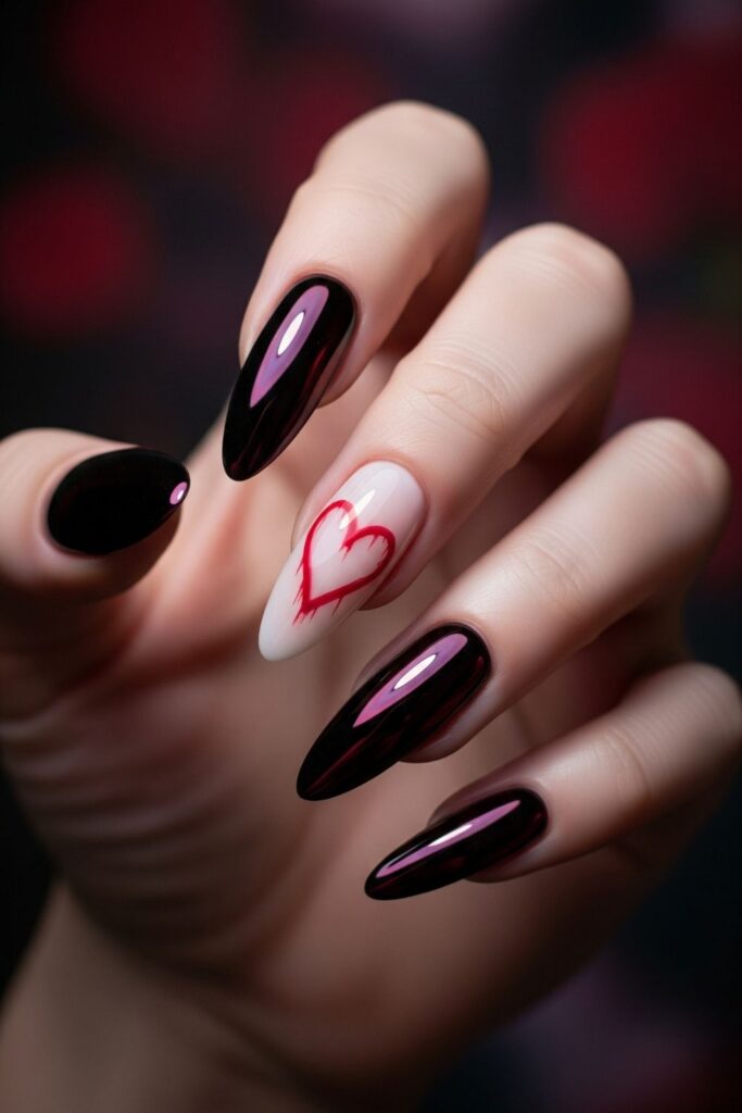 Purple Ombre Halloween Nails