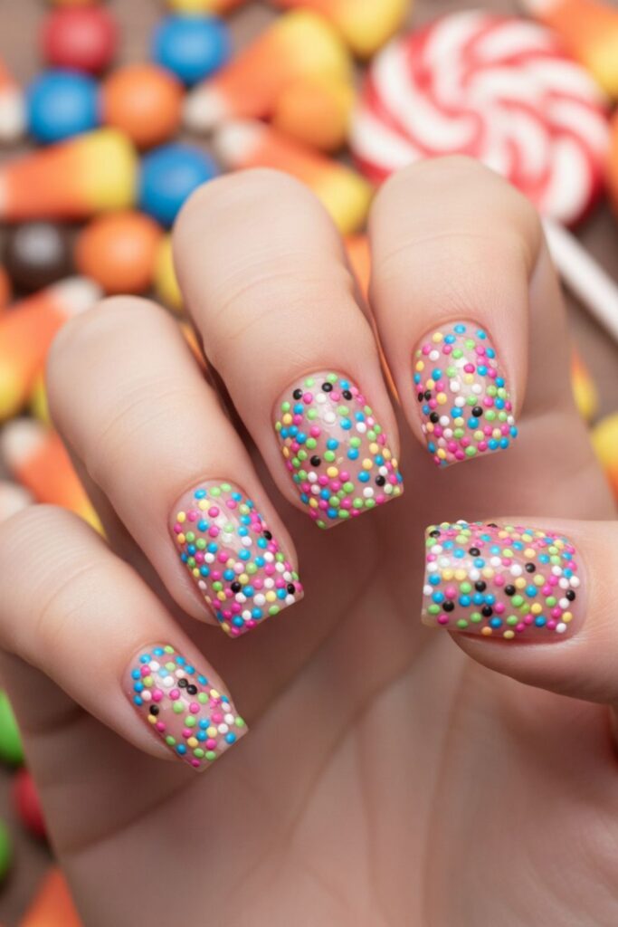 Candy Sprinkle Nails