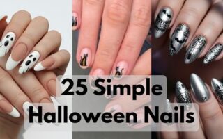 Simple Halloween Nails