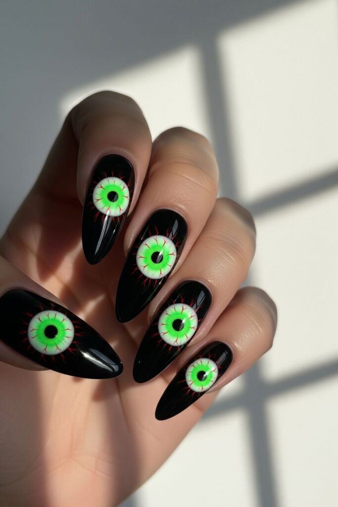 Scary Eye Nails