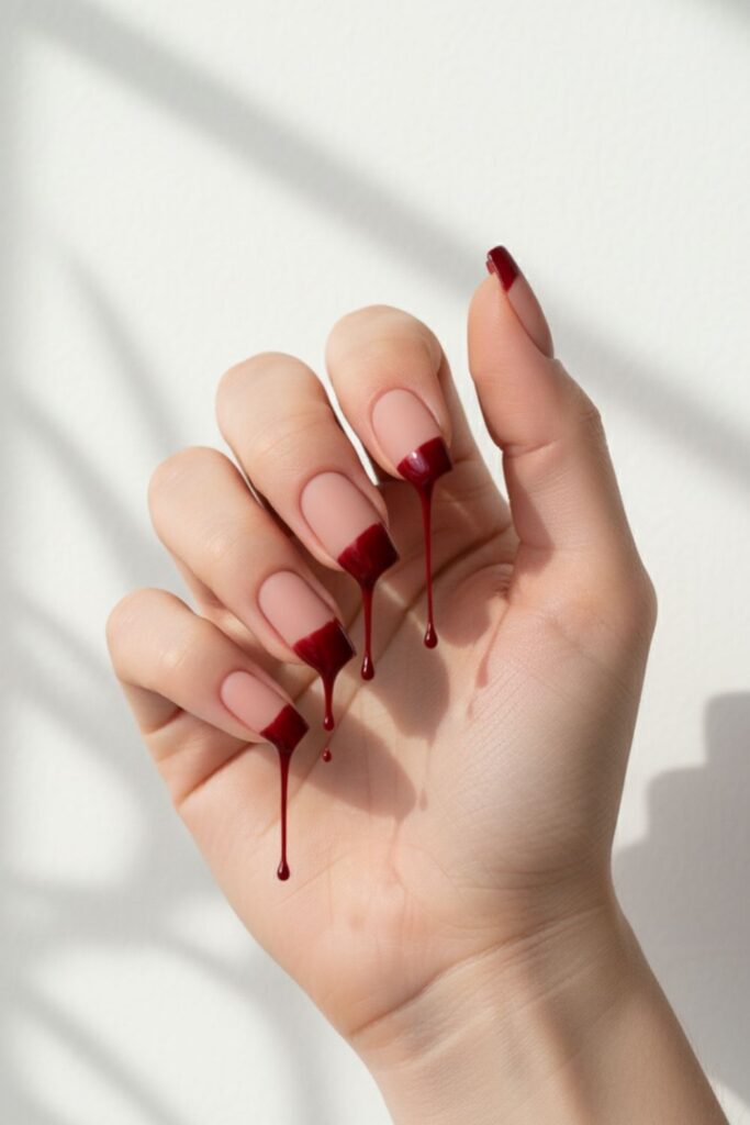 Bloody Drip Nails