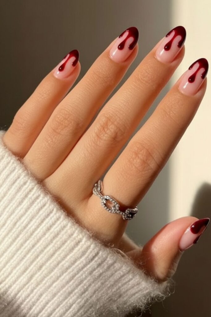 Bloody Drip Nails