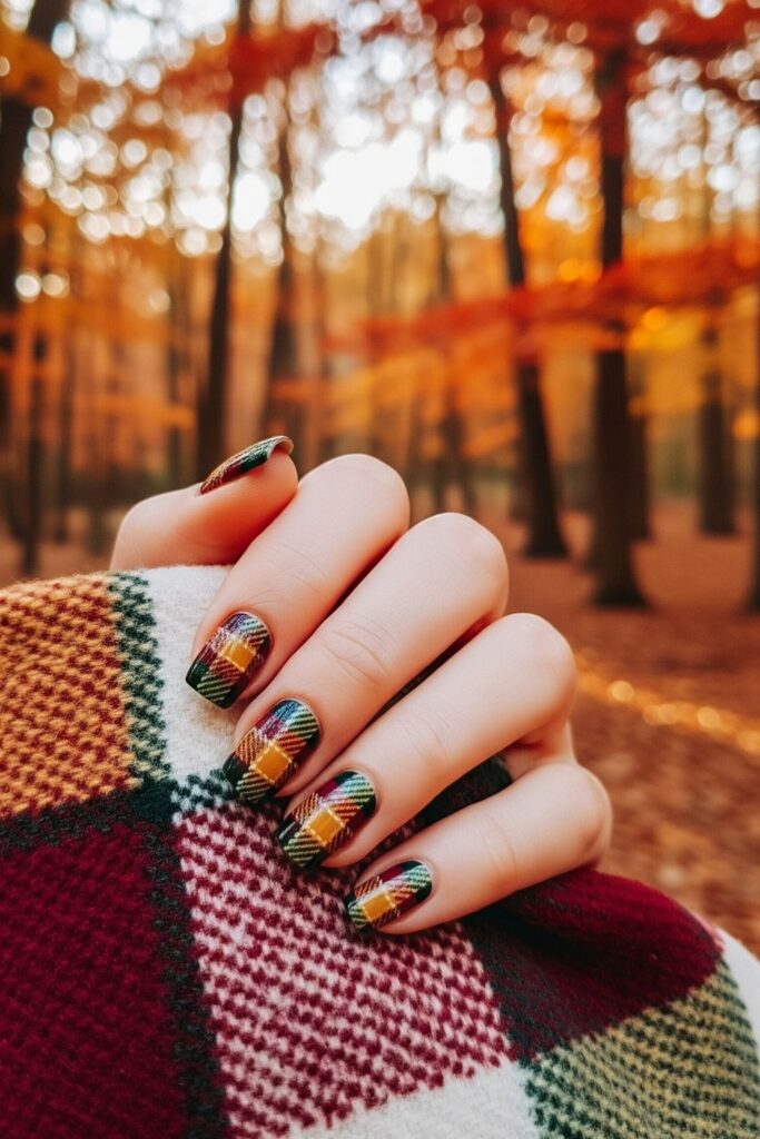 Plaid Perfection Nails
