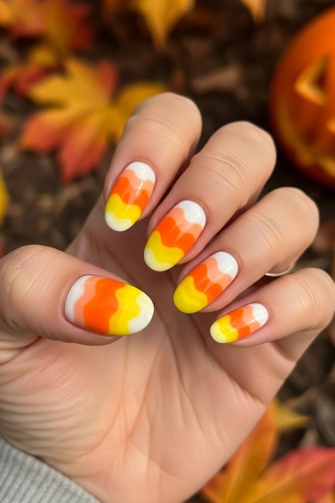 Candy Corn Nails