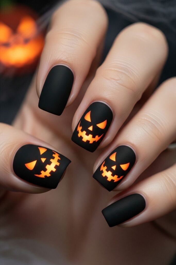 Simple Black with Jack-O’-Lantern Glow