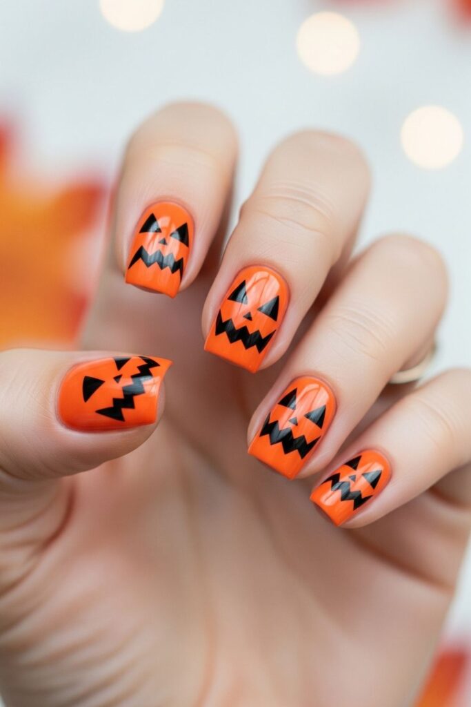 Jack-O’-Lantern Nails