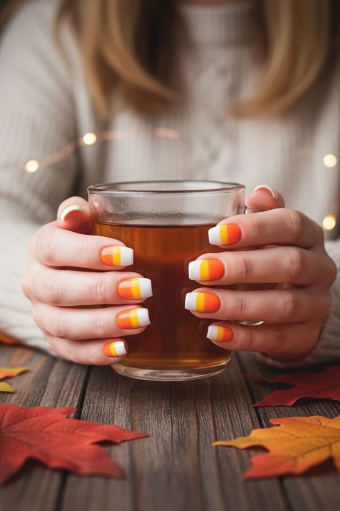 Candy Corn Nails