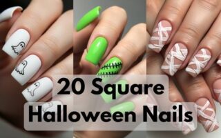 Halloween nails square