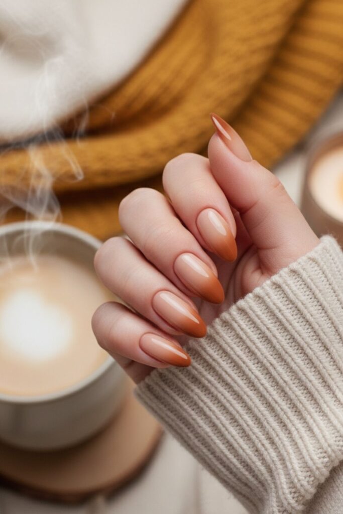 Caramel Latte Nails