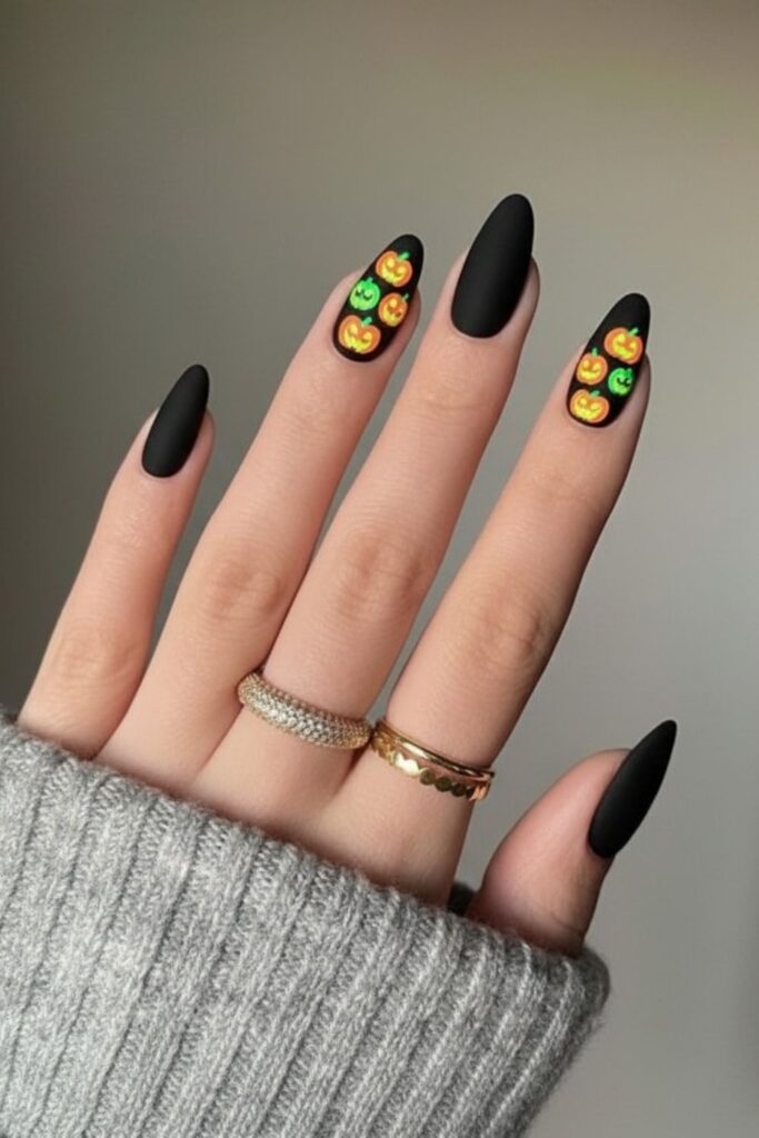 Blood Drip French Tip Nails