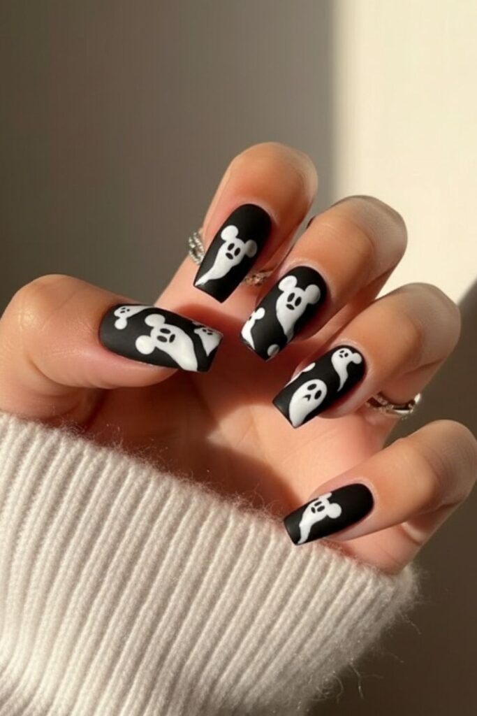 Mickey Ghost Nails