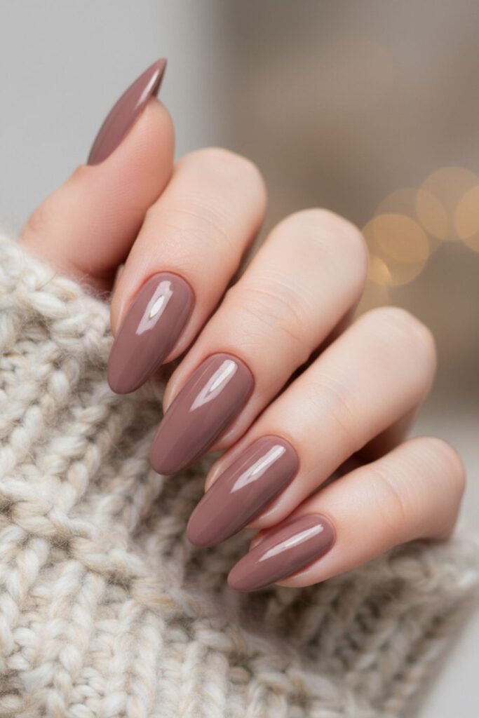 Muted Mauve Nails