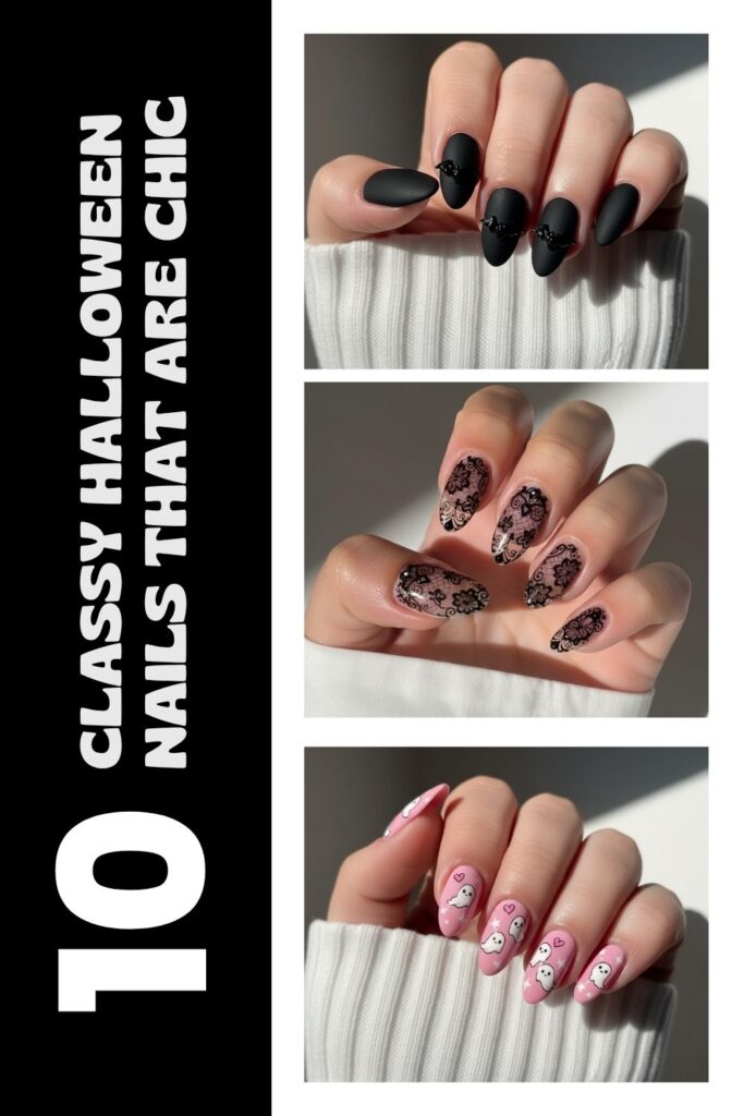 girly halloween nails