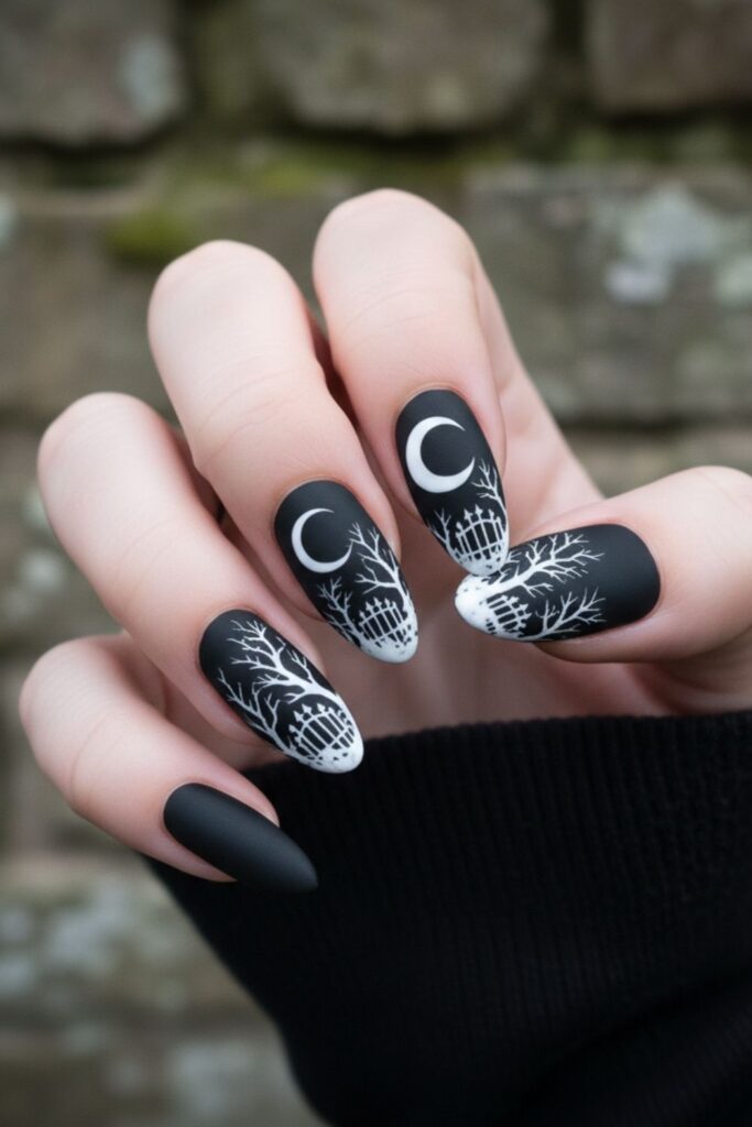 Graveyard Scene Nails