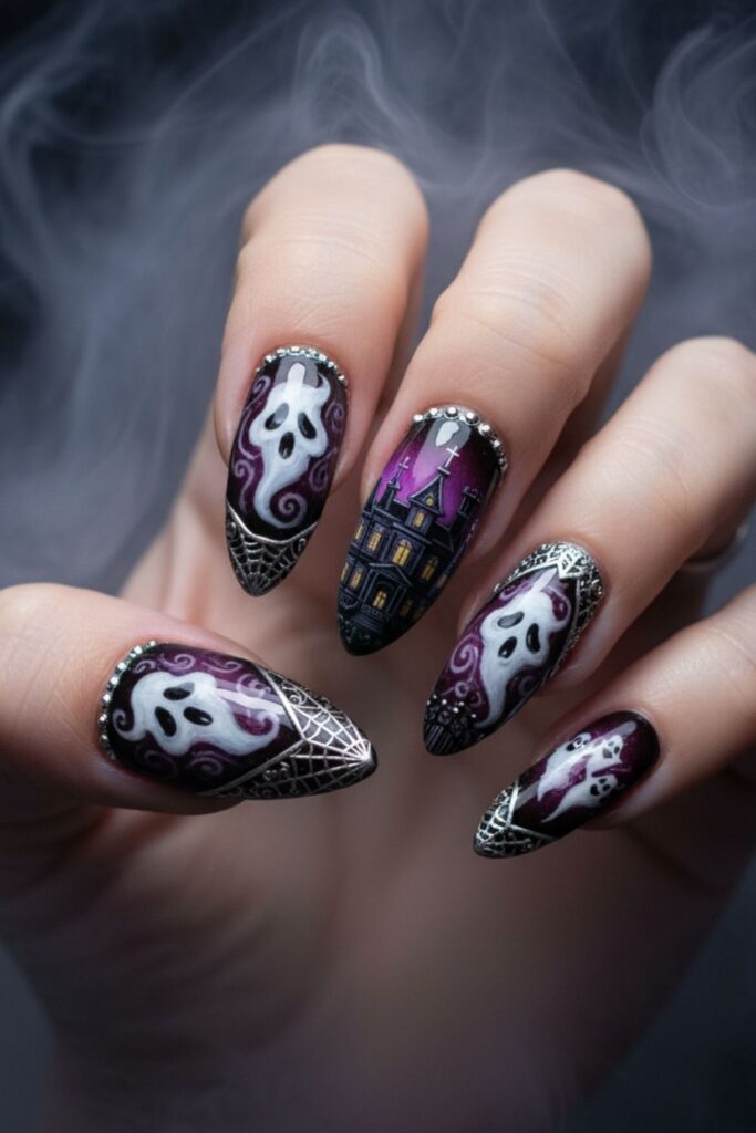 Haunted Mansion Nails