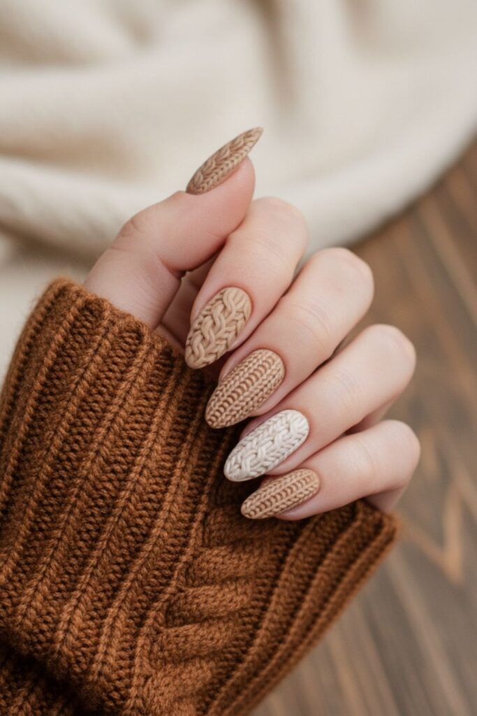 Sweater Texture Nails