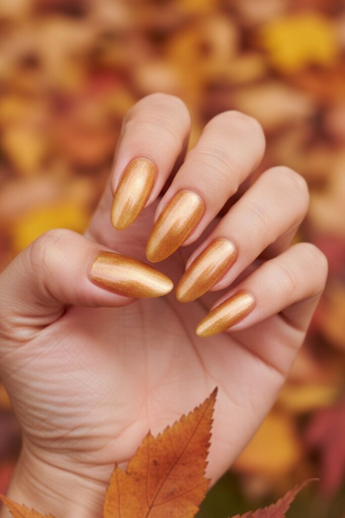 Amber Glazed Nails