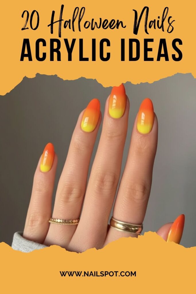 Halloween nails acrylic