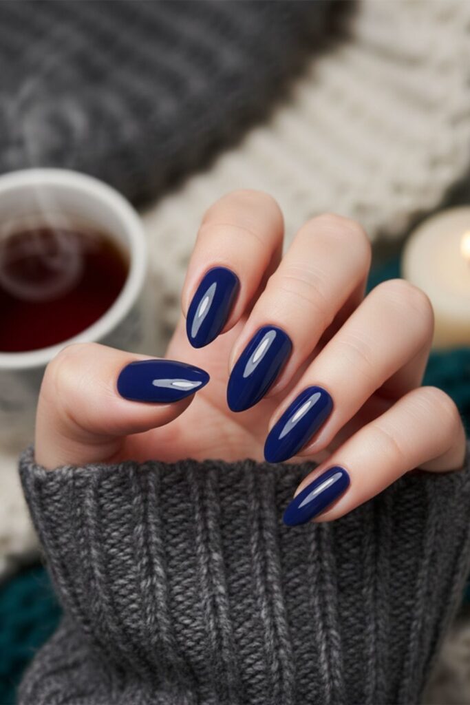 Midnight Navy Nails