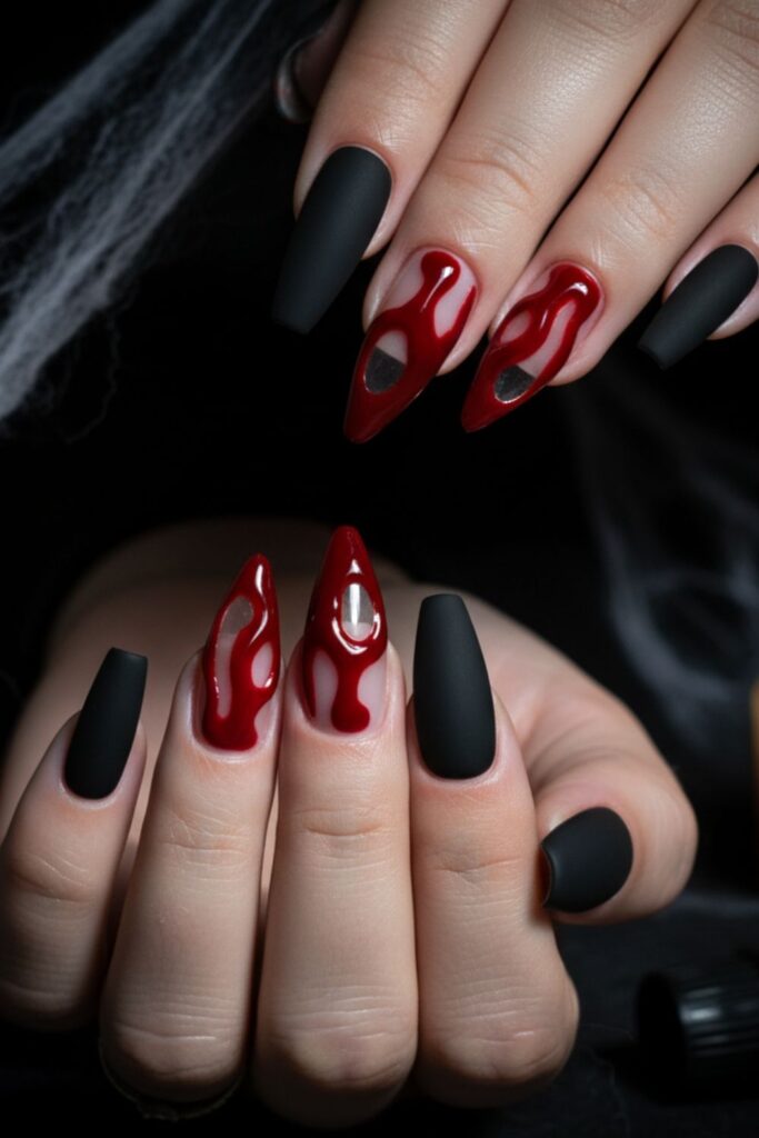 Bloody Drip Nails
