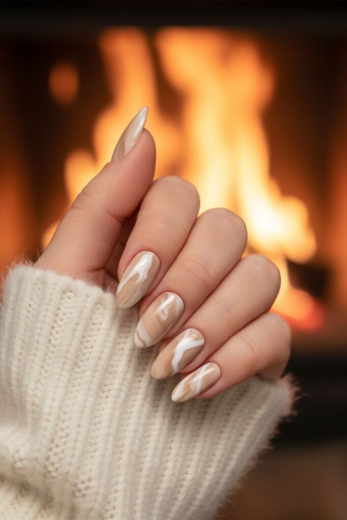 Toasted Marshmallow Nails